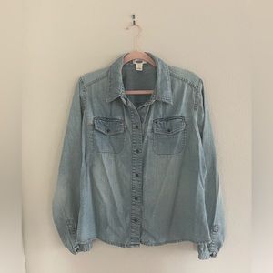 BOGO50% off Cute Women’s Jeans Button down Shirt by Old Navy - Size XL